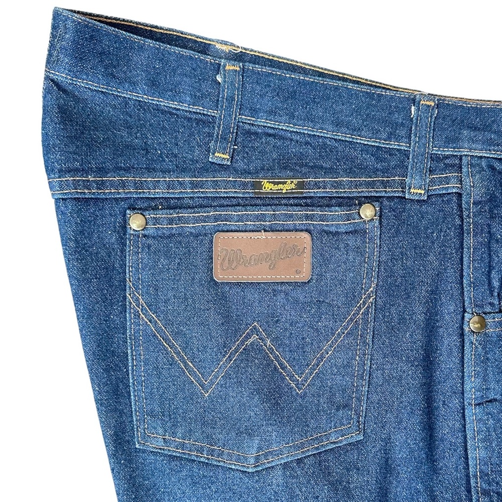 Wrangler Mens Cowboy 47MWZ Jeans 44x30 Regular Fit 100% Cotton Denim Starched